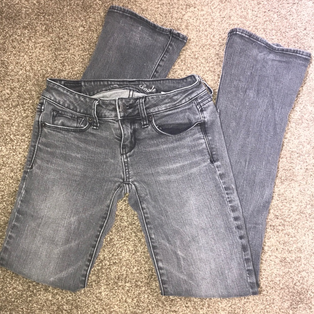 American Eagle Faded Black Jeans